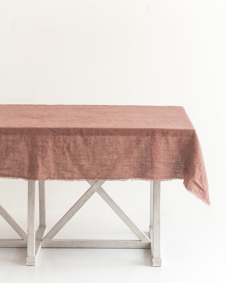 Stone Washed Linen Tablecloth