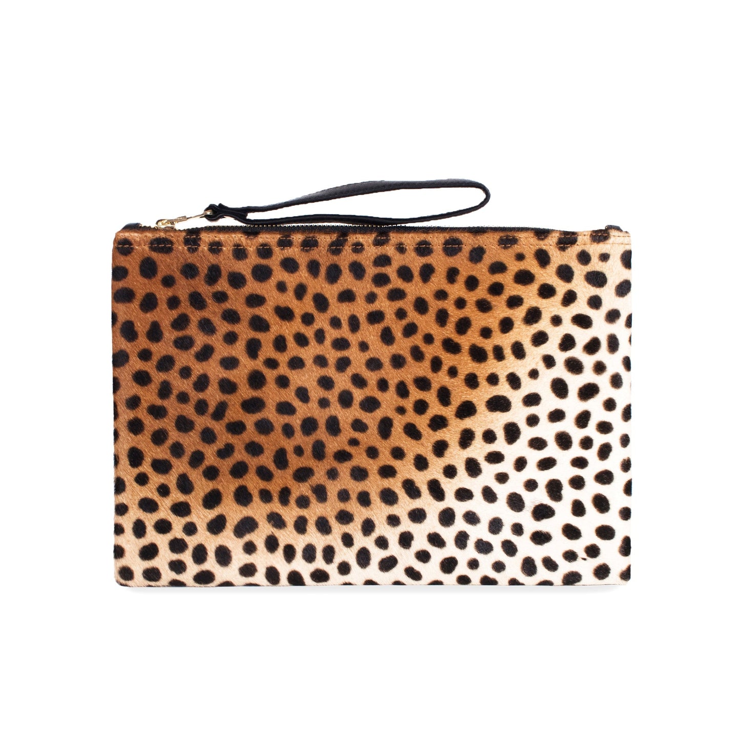 Leopard Leather-Flat Wallet Clutch