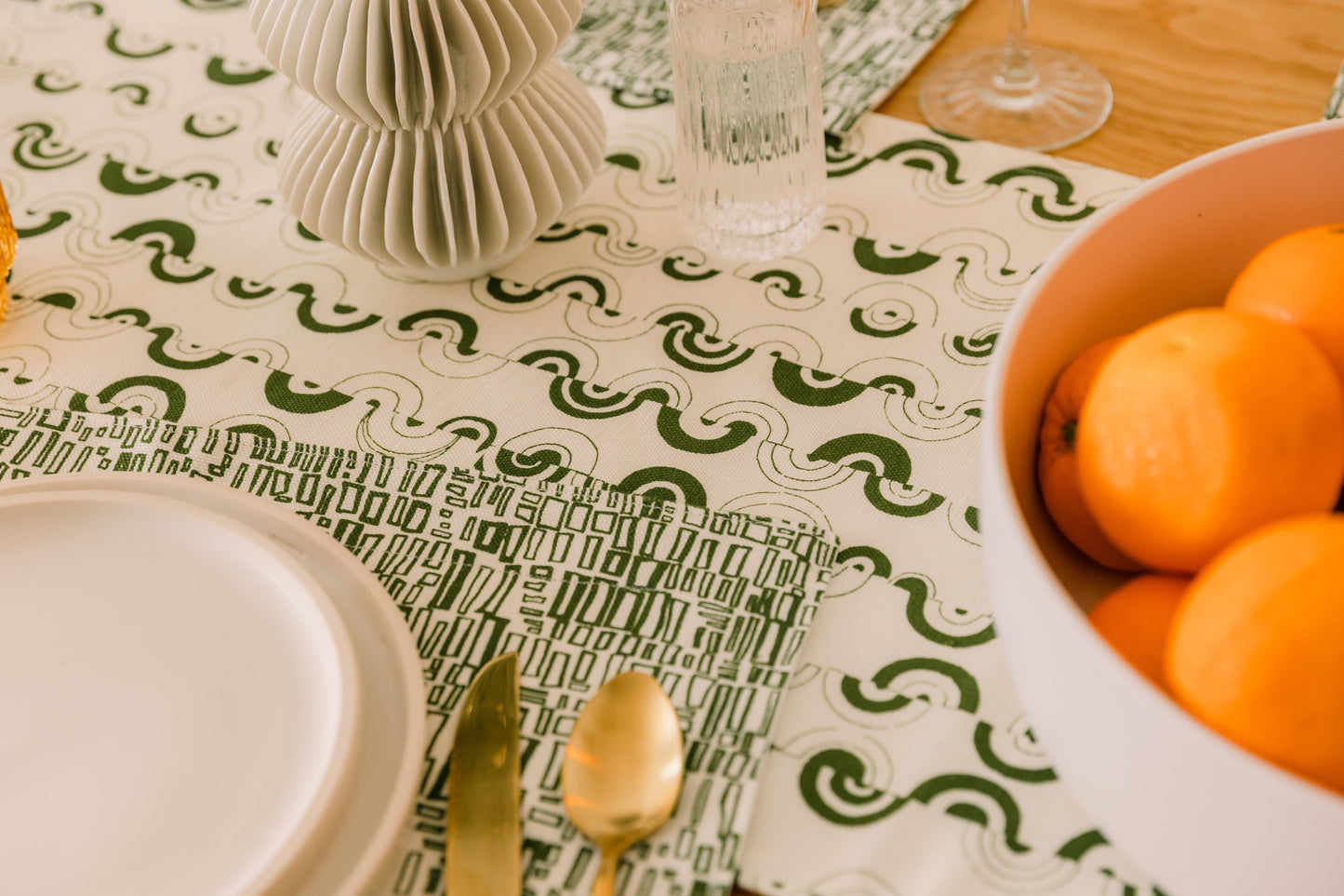 Ortega in Cereus 14" x 90" Table Runner