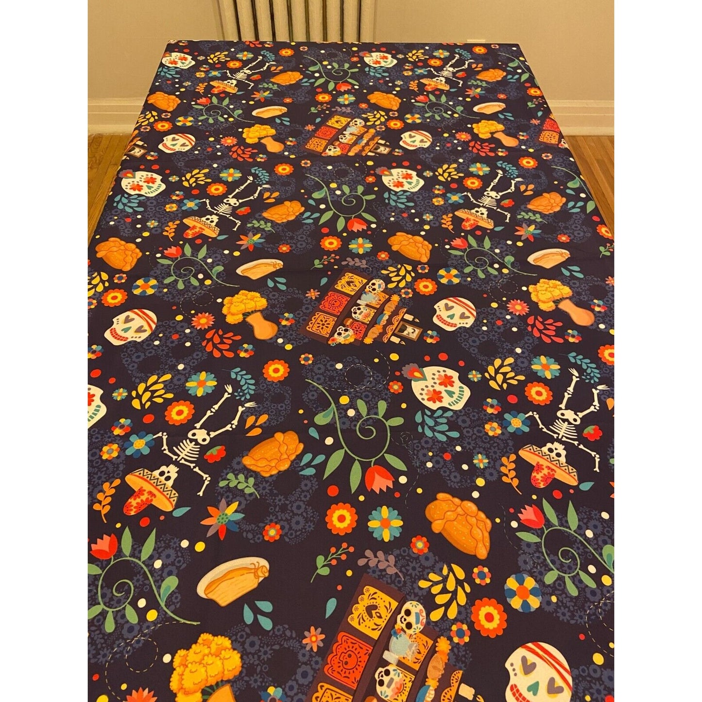 Osadia Handmade Pan de Muerto Purple Tablecloth