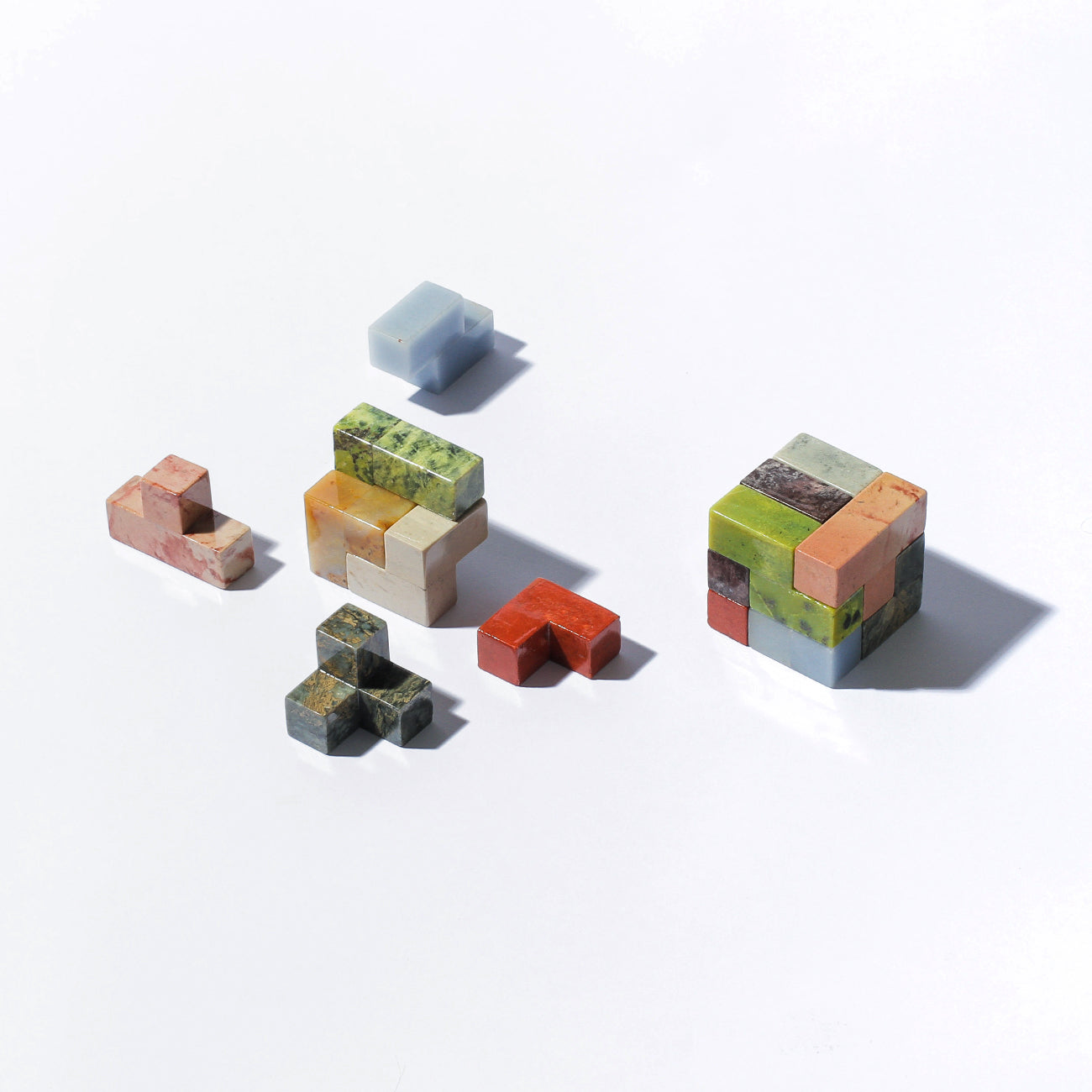 Gemstone Soma Cube Puzzle