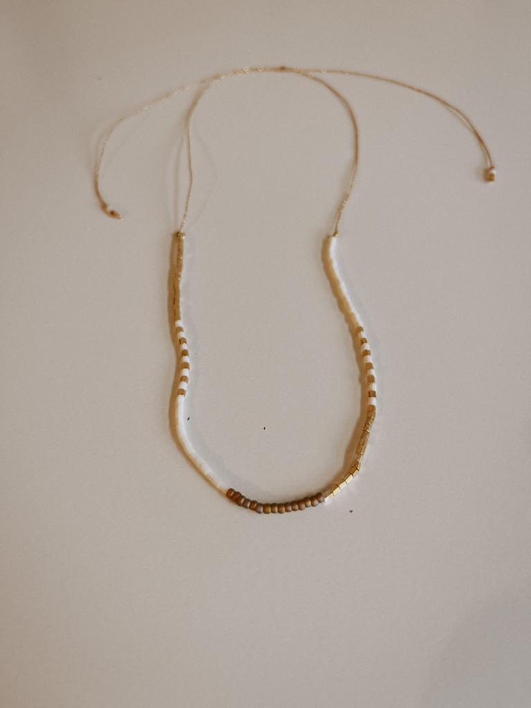 Golden Beaded Necklace