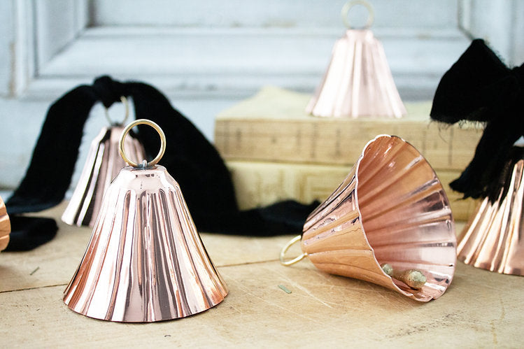 CMK Copper Bell Ornaments (Set of 4)