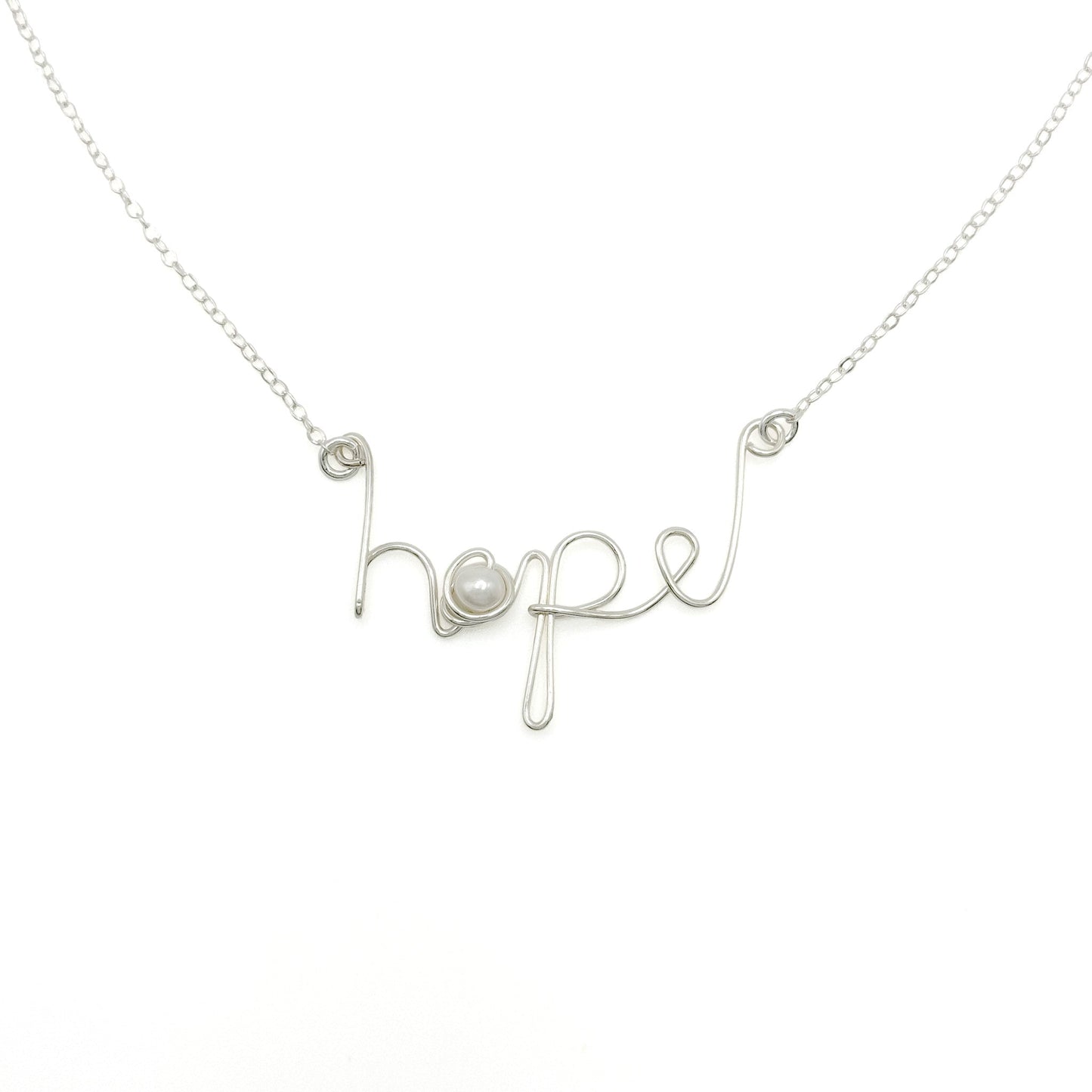 Hope sterling silver necklace